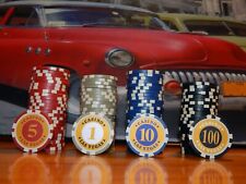 FICHES CASINO'  LAS VEGAS GIOCO ROULETTE POKER (99 pezzi totali)