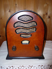 RADIO MODERNA AM  FM LEGNO STILE ANNI 40 VOLUME DA RIPARARE  H 26 CM  21X12 CM