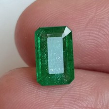 Smeraldo Verde Colombiano Naturale 7,80 Ct Taglio Smeraldo Pietra Preziosa Sciolta CERTIFICATO GIE