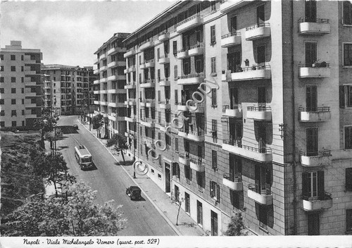 Cartolina napoli viale vomero - napoli,