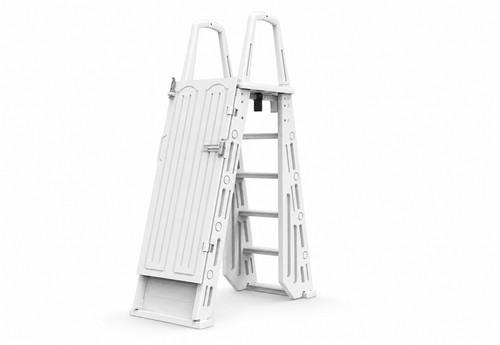 Above ground pool ladder - ground,