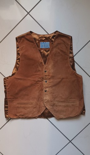 Gilet vintage anni - , pelle