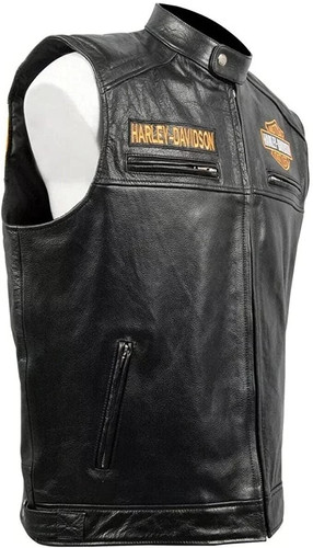 Gilet moto pelle harley - moto,