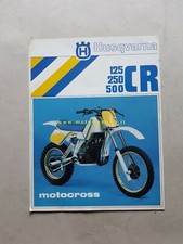 Husqvarna cross 500 CR -250 CR -125 CR 1985 depliant originale brochure prospekt
