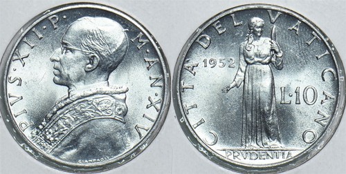 Vaticano 1952 lire - vaticano,
