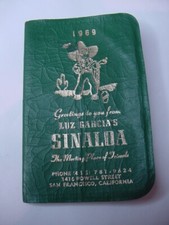 QUADERNO CALENDARIO LUZ GARCIA SINALOA 1969 VINTAGE - 1416 POWELL ST SAN FRANCISCO CA