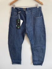 Jeans nuovi G-STAR RAW Arc originali 3D boyfriend denim grezzo blu indaco 28X32 US 6