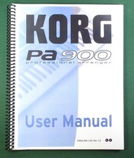 Korg PA 900 V1.2 Instruction