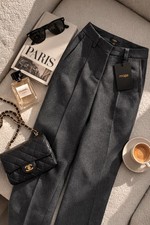 Pantalone grigio elegante Maje