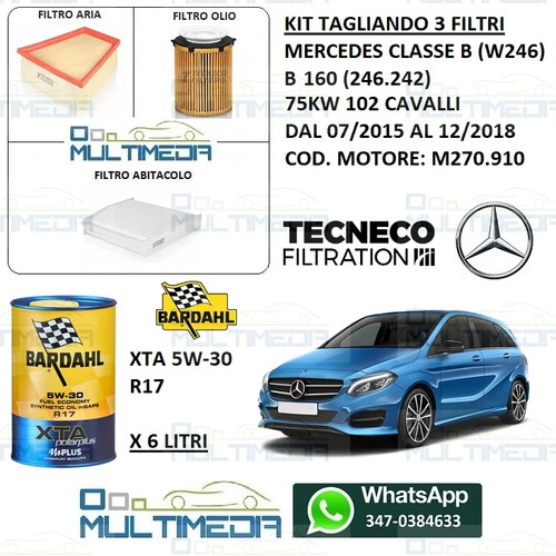 Kit tagliando filtri olio - 3,