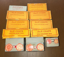 Lotto 80 rocchetti cotone J&P Coats, Luigi Radice vintage in pacco DCM Filati
