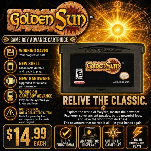 Golden sun nintendo game boy - golden,
