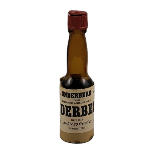 Bottiglia mignon underberg - bottiglia,