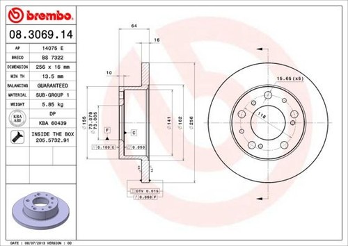 Coppia dischi freno brembo - coppia,
