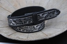 Cintura in pelle "Fiore nero"