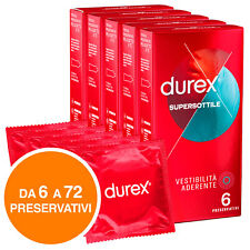 Durex Supersottile Preservativi Easy-On Lubrificati Uomo Vestibilità Aderente
