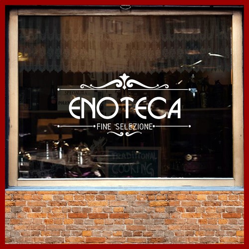 Adesivi enoteca vetrine - enoteca,