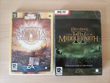 LOTTO LA BATTAGLIA PER LA TERRA DI MEZZO 1 + 2 COLLECTOR'S EDITION - PC