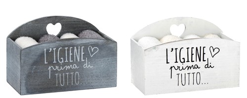 Set bagno cassetta legno - bagno,