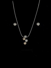 Parure Oro 18 Kt Re Carlo Diamanti Oro Bianco 