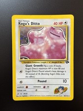 Pokemon Card Koga’s Ditto 10/132 Gym Challenge Holo Eng NM