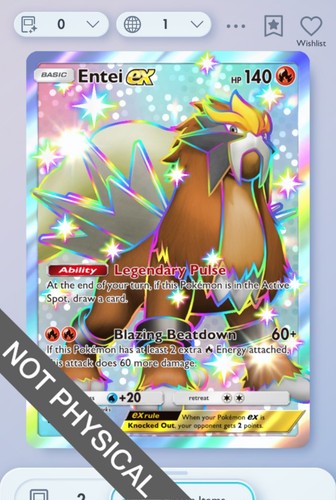 Pokemon tcg pocket entei - pokemon, ex