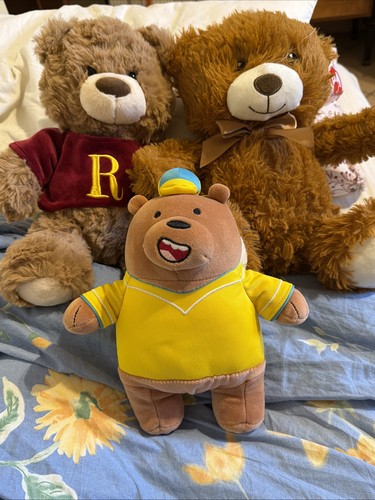 Tre orsetti peluche come nuovi - orsetti,