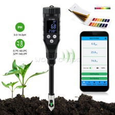 Misuratore di pH del suolo 0,0-14,0 pH Bluetooth tester del suolo registratore dati analizzatore di acidità temperatura