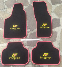 TAPPETI RICAMO HF INTEGRALE LANCIA DELTA EVOLUZIONE EVO 2 TAPPETINI BORDO ROSSO