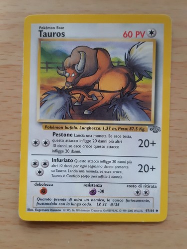 Tauros carta pokémon - pokémon,