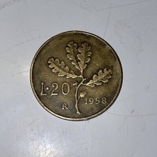 moneta da 20 lire del 1958