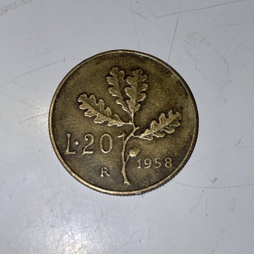 Moneta lire del 1958 - da,