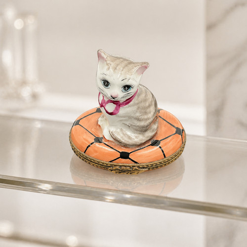 Vintage limoges gatto - limoges, su