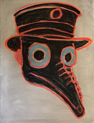 Maschera peste gotica pittura