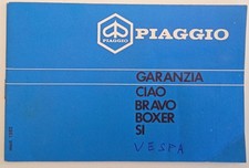 PIAGGIO LIBRETTO GARANZIA CIAO