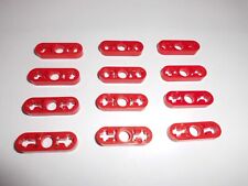Lego Technic (6632) 12 bracci di sollevamento sottili 1x3, in rosso da 8653, 8284, 9397, 8063