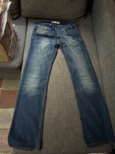 Vintage Levi's Jeans Standard 506 W31 L34 Blu Scuro