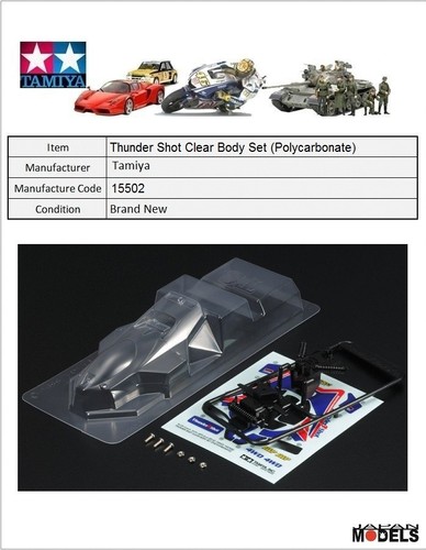 Mini 4wd thunder shot clear - 4wd,