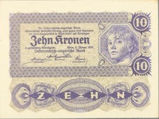 Austria-Ungheria banconota 10