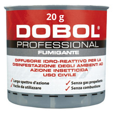 Dobol 20 grammi INSETTICIDA FUMIGANTE contro INSETTI VOLANTI e STRISCIANTI
