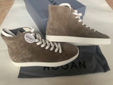 HOGAN scarpe uomo Sneaker alta Rebel in camoscio HXM1410Q40ZI9SS413