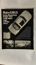 pubblicita matra 530 lx
