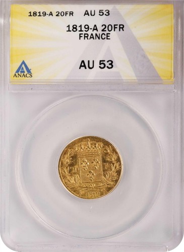 Francia oro franchi 1819 a - oro,