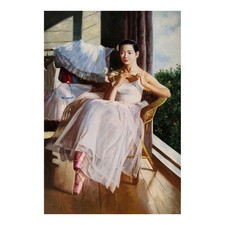 Quadro Olio su Tela Ballerina