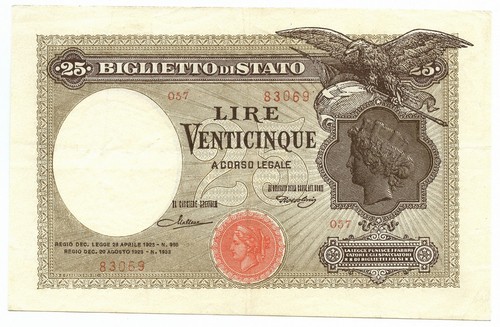 Lire biglietto stato - 25,
