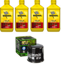 Tagliando Moto Triumph Speed Triple 1050 2005 olio 10w40 filtro Hiflo HF204