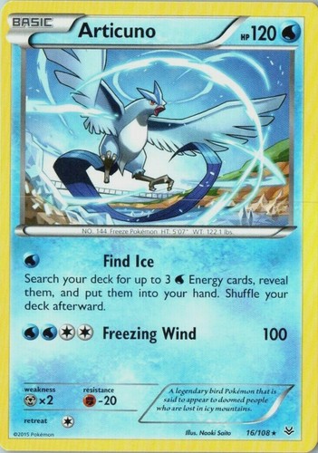 Pokemon carta articuno 108 - pokemon,