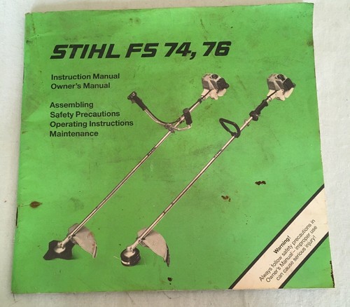 Stihl 76 manuale - stihl, fs