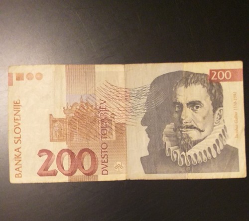 Banconota slovenia 200 dvesto - banconota,