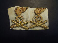 due FREGI  ARTIGLIERIA ALPINI 4 x 4 cm periodo guerra NUMIS SUBALPINA